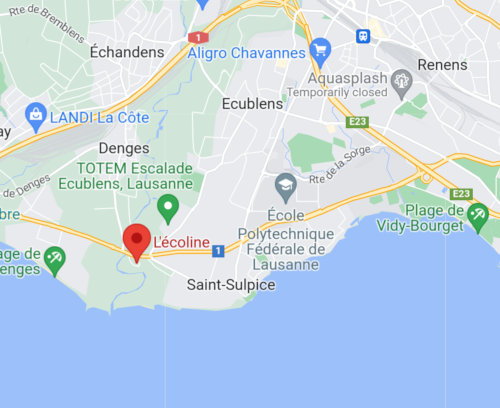 Google map of L'écoline location